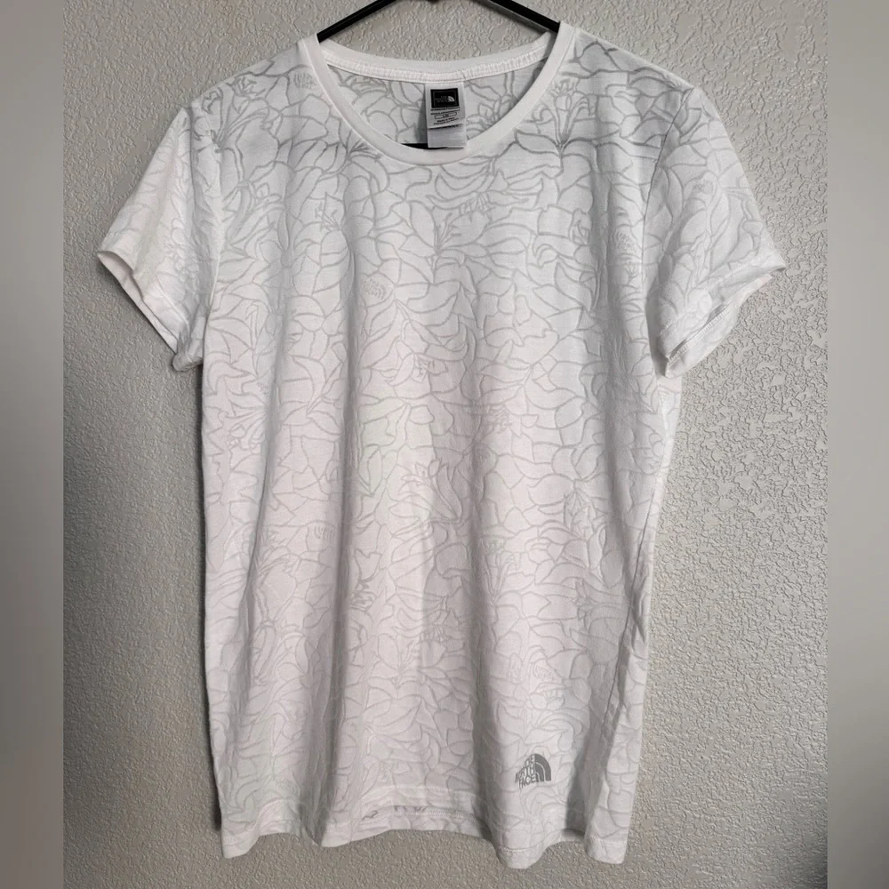 The North Face Textured Tee White Floral Women’s L - Picture 5 of 5